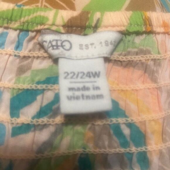 Cato Hautecabona Saffron cold shoulder bell sleeves tunic, size 22/24 - Picture 4 of 5